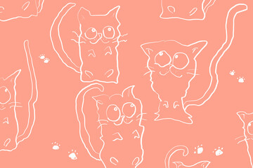 猫の落書き（漫画風）