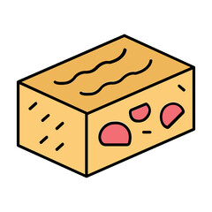 Pastry Vector Icon Fully Editable

