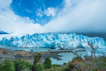 View of the beautiful Perito Moreno Glacier - El Calafate, Argentina