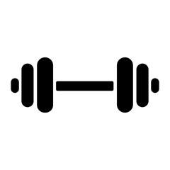 vector icon of gym dumbbell