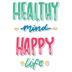 Mental Health Lettering Sticker