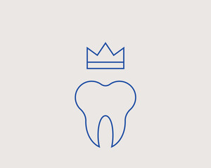 Concept of the best teeth in a flat style. dental thin line icon. Dentist editable stroke icon.  Vector illustration