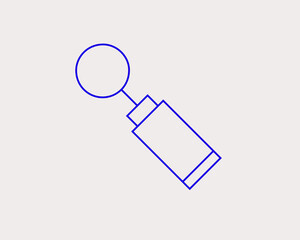 Concept of dentistry in a flat style. dental thin line icon. Dentist editable stroke icon.  Vector illustration