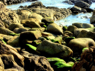 Rocks and sea