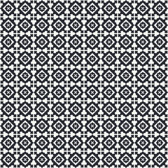 Black and White Vector Design Pattern. Classic and Minimalistic Digital Paper. 