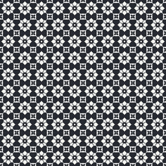 Black and White Vector Design Pattern. Classic and Minimalistic Digital Paper. 