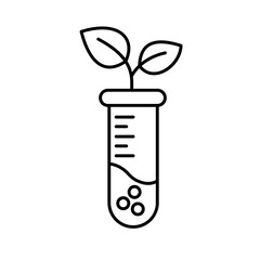 Botany and chemical Vector Icon

