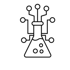 Boiling chemical testing Vector Icon


