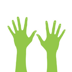 hand. symbol voting