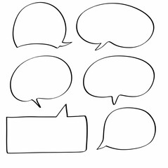 set of comic bubbles. vector design illustration
