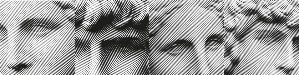 Fotobehang Vintage Poster Greece modern face with contemporary element. Template design. Vector illustration.  © annetdebar