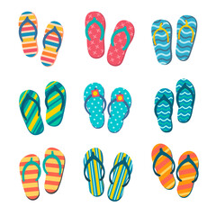 flip flop beach shoes Relaxing by the sea during the holidays