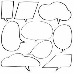 set of speech bubbles. vector icon design illustration