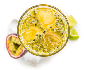 Jorge Amado Cocktail isolated on white background (selective focus; close-up shot)