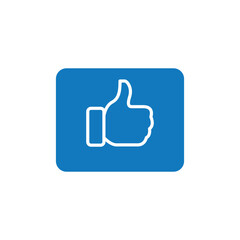 Obraz premium thumb up like symbol. vector illustration