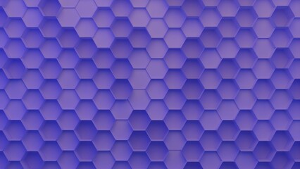 3d Abstract background with geometric shapes and hexagon pattern