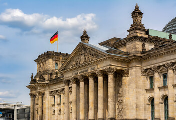 Fototapeta premium Reichstag building (Bundestag - parliament of Germany) in Berlin