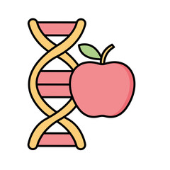 Genetic science Vector Icon

