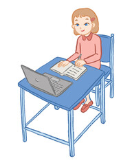 child reading a book