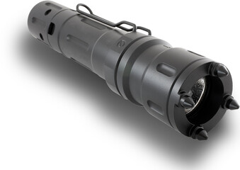 Tactical flashlight designed to also break through windows