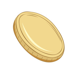 Hand sketched Vector illustration of Happy Saint Patricks Day. Drawn Gold coin on a white background