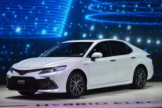 Toyota camry hev at Philippine International Motor Show in Pasay, Philippines