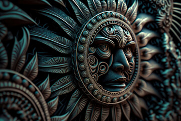AI Generated Abstract Ancient Americas art