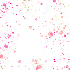 pink, orange and golden watercolor splashes  white ground background with space for text