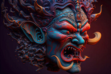Fototapeta premium AI-Generated Ancient Asian Art