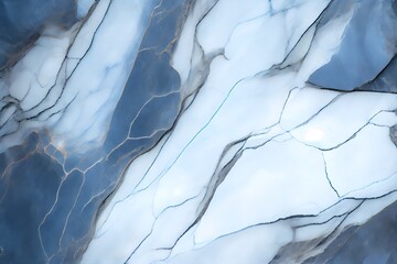 Blue de Savoie marble with a blue-gray base and white veins