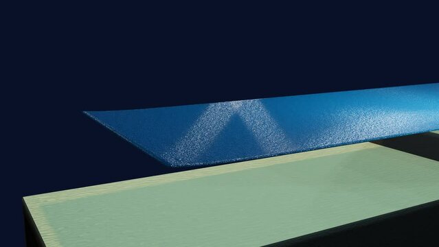 Tsunami creation 3d animation with plate tectonics
