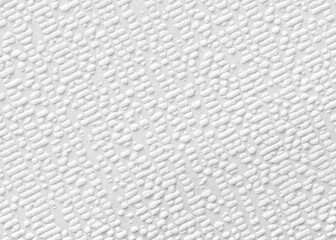 White paper texture with diagonal strokes. Light gray foam wallpaper.