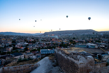 Balloons dance in the skies of Cappadocia