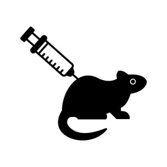 Rat experiment Vector Icon


