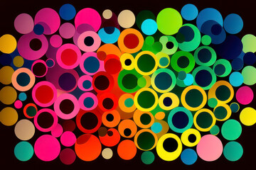 abstract background with circles created with Generative AI technology
