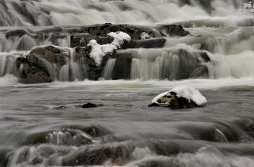 mountain winter stream