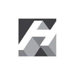 letter H real estate building symbol