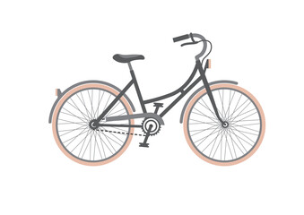 Fototapeta na wymiar Old classic bicycle illustration