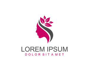 Modern cosmetic logo design concept