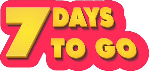 Number days left countdown for promotional banner. Nine, eight, seven, six, five, four, three, two, one, zero days left.