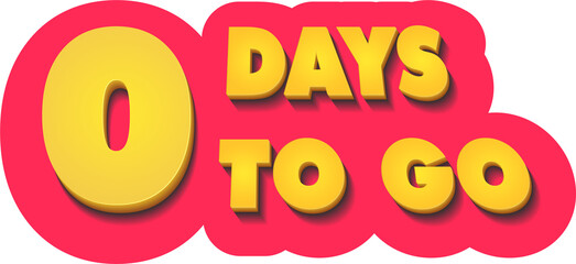 Number days left countdown for promotional banner. Nine, eight, seven, six, five, four, three, two, one, zero days left.