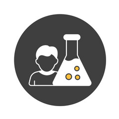 Lab teacher Vector Icon

