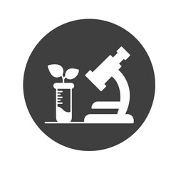 Botany experiment Vector Icon

