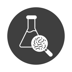 Bacteria test Vector Icon

