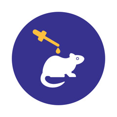 Rat experiment Vector Icon

