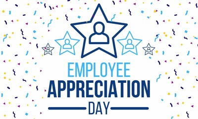 Employee Appreciation Day design with confetti