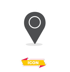 Point map icon in black colour