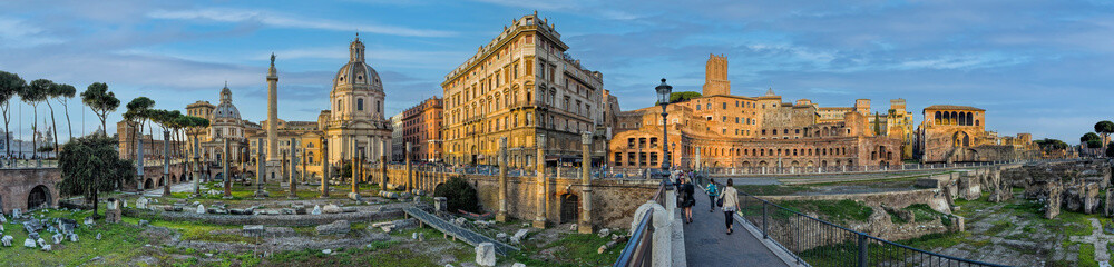 Rom Trajansforum Panorama