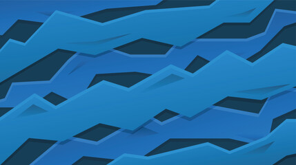 Abstract blue background with triangles irregular lines