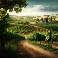 vineyard, made by generative AI